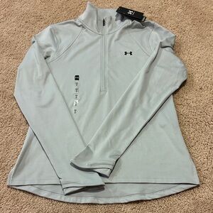 NWT Under Armour Women's Light Gray Quarter-Zip